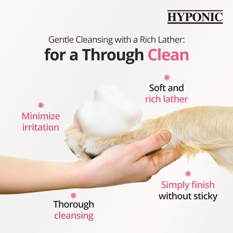 HYPONIC Hypoallergenic Premium Waterless Shampoo for All Pets (Scented, 6.4 oz) - Natural Dry Shampoo, Waterless Foam, Grooming for Dogs and Cats - Image 3